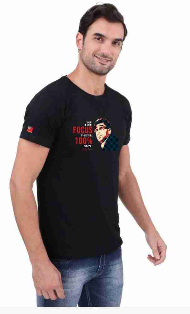 ChessBase India Printed Men Round Neck Black T-Shirt - Buy ChessBase India  Printed Men Round Neck Black T-Shirt Online at Best Prices in India