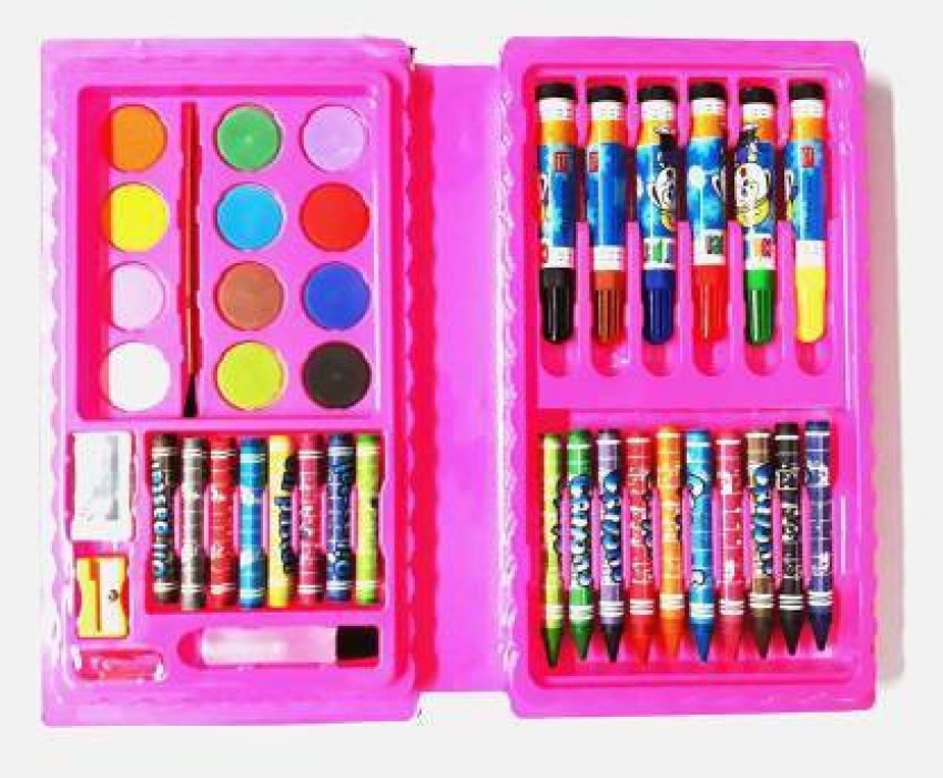 42 Pcs Coloring Kit Set With Crayons, Watercolors and Sketch Pens