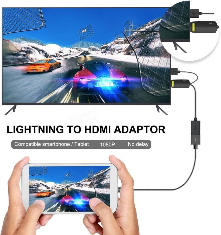 Lightning to HDMI/HDTV AV TV Cable