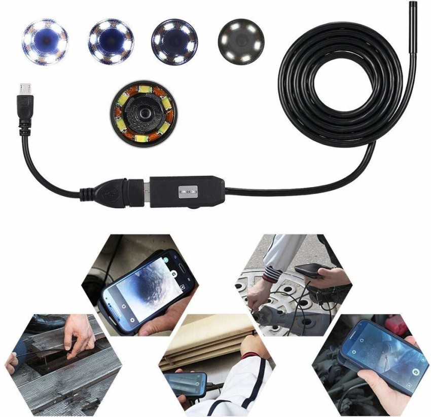 5.5MM Android Endoscope 3 In 1 USB/Micro USB/Type-C Borescope Inspection  Camera Waterproof for Smartphone