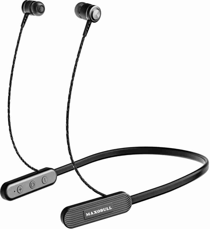 MAXOBULL pam 16 bluetooth neckband with 20 hrs battery life