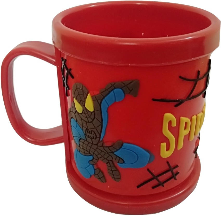Nihanshi Spider Man Cartoon Character For Kids, Milk Drinking Cup