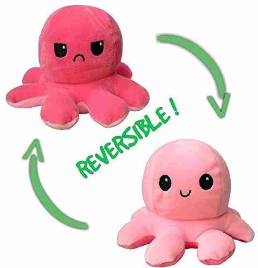 EITHEO Reversible Flip Octopus Plush Stuffed Toy - 20 cm