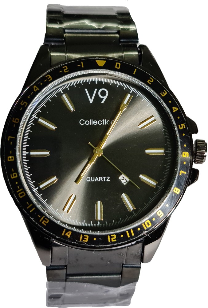 v9 collection V9 Collection Date Functioning Analog Watch Analog Watch -  For Men - Buy v9 collection V9 Collection Date Functioning Analog Watch  Analog Watch - For Men V9-467 Online at Best