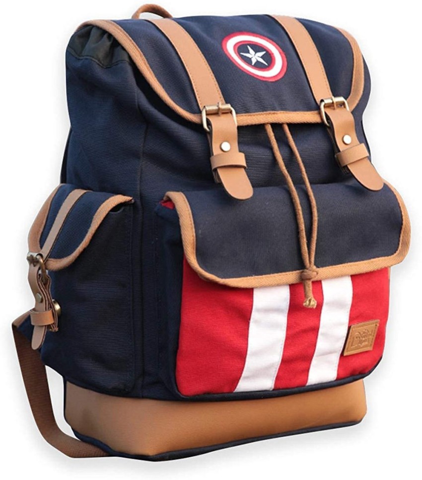 The Souled Store Captain America Canvas Backpack 25 L Laptop