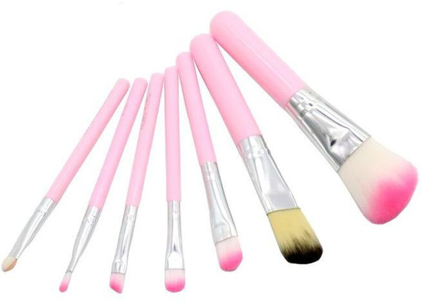 Barbie Girl Makeup Brush Set 7Pc Makeup Mini Brush Kit Eye Lips