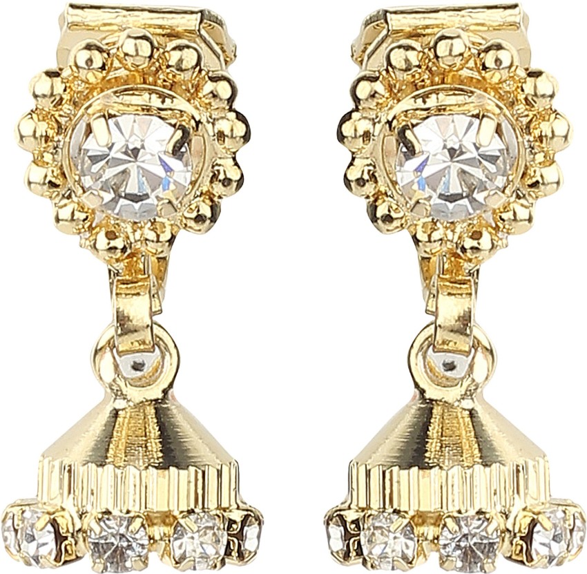 YouBella Jewellery U Shape Non Piercing Earrings Combo For Women And Girls  Gold Ybear32870 Medium  Amazonin Fashion