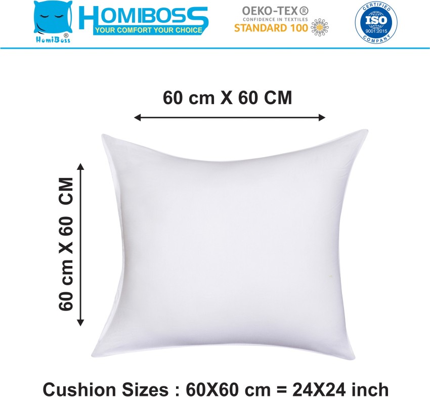 White Microfiber Cushion Filler 24x24 inches, 1000 Gram at Rs 230/piece in  Jaipur