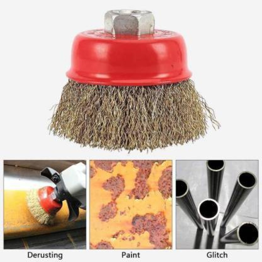 RetailPick Wire Wheel Cup Brush Set for Angle Grinder to Remove Rust, Paint  Wheel Brush (Pack of 2) Wheel Brush Price in India - Buy RetailPick Wire  Wheel Cup Brush Set for
