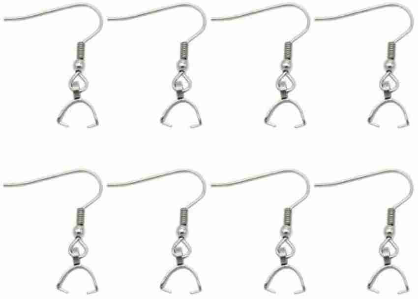 50PCS Stainless Steel Earring Hooks - Ear Wire Buckle DIY Jewelry Making  Pendant Clasp Fish Hooks