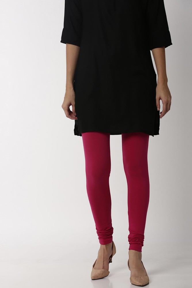 Shop Black Solid Cotton Hosiery Churidar Legging Collection Online at Soch  India