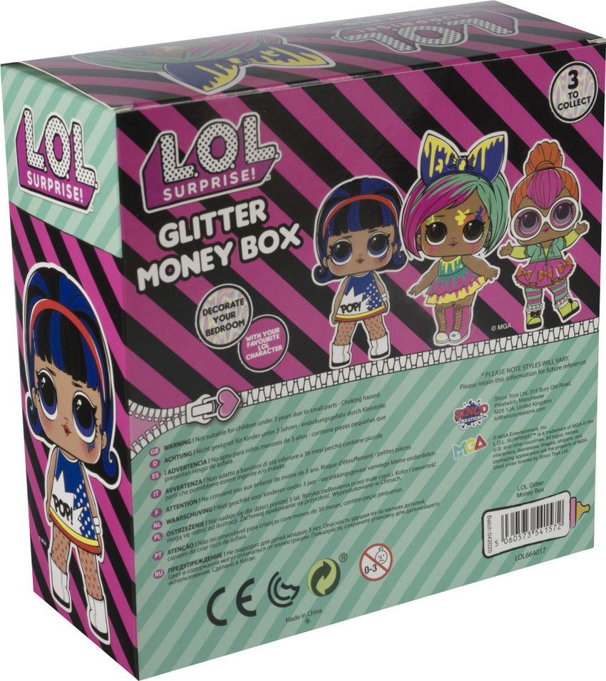 LOL Surprise Money Box Popheart for Girls 3 Above yrs Money