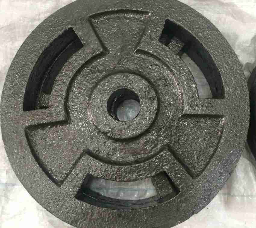 RIO PORT 30 Kg Cast Iron Weight Lifting Plates Black Weight Plate