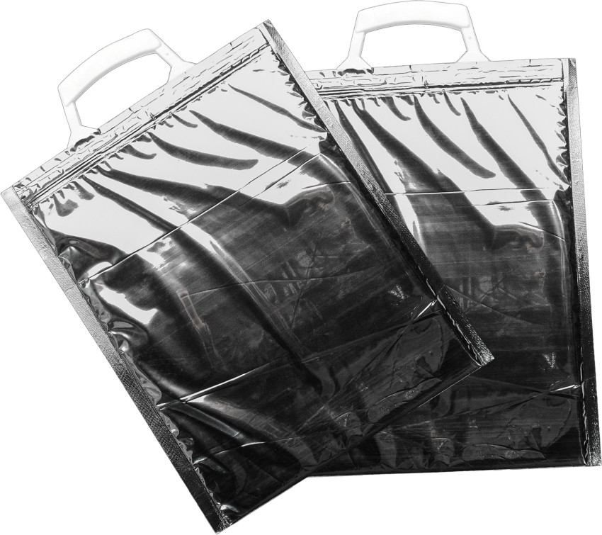 2 Hot Cold Insulated XL Aluminium Foil Bag Grocery Lunch Tote Cooler W   AllTopBargains
