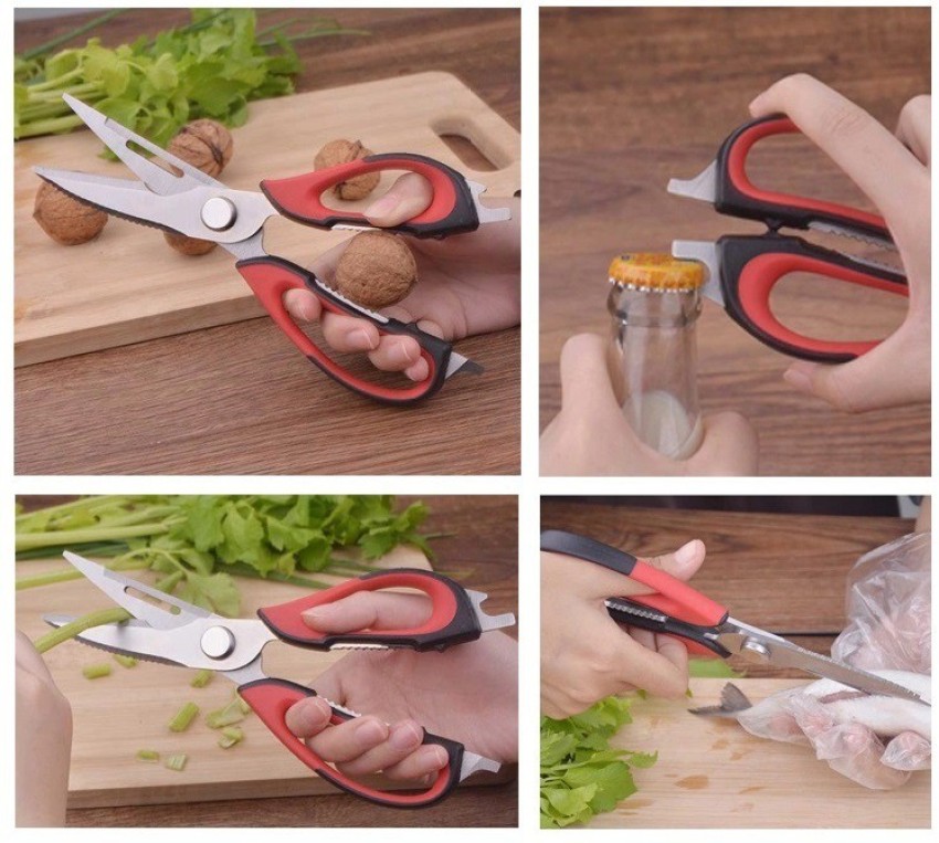 1PC Heavy Duty Kitchen Shears - All-Purpose Stainless Steel Scissors for  Meat, Poultry & Food Prep - Dishwasher Safe!