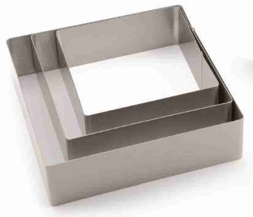 Stainless Steel Pastry Ring Mould - Round - Silver - 3 x 2 3/8 inch - 1 Count Box