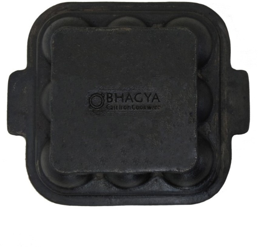 Bhagya Cast Iron Cookware Iron Fish Fry Pan 9 Inches, Black – Bhagya  Cookware