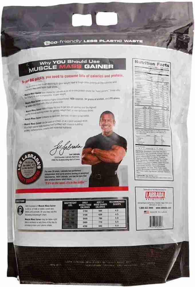 LABRADA MUSCLE Mass Gainer Weight Gainers/Mass Gainers (5.44 kg