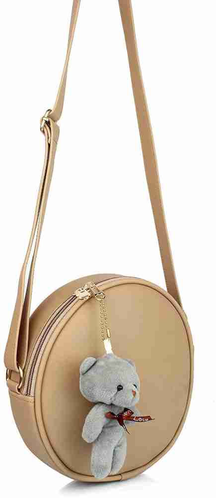 Mammon Sling Bag For Girl's (Slg-Cream)