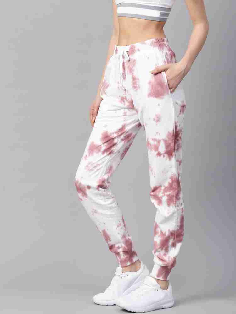 PLUSS Dyed Women White, Pink Track Pants - Buy PLUSS Dyed Women White, Pink  Track Pants Online at Best Prices in India