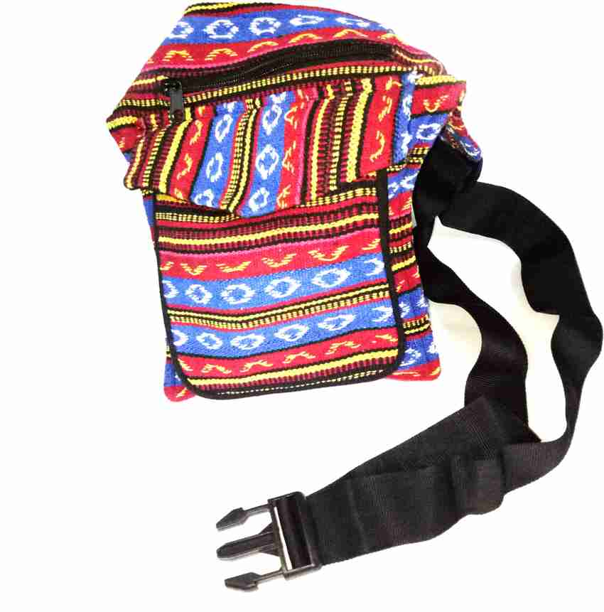 Kanha WAIST SQUARE BAG FOR MEN WOMEN IN NEPALI DARI Fanny Pack for Hiking Travel Camping Running Sports Outdoors Money Belt with Adjustable Strap funky style avelling hiking adjustable strap waist s...