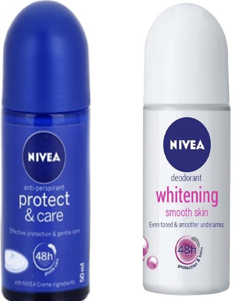 NIVEA WHITENING SMOOTH SKIN ROLL ON DEODORANT 50 ML PROTECT CARE ROLL ON DEODORANT 50 ML Deodorant Roll on For Men Women