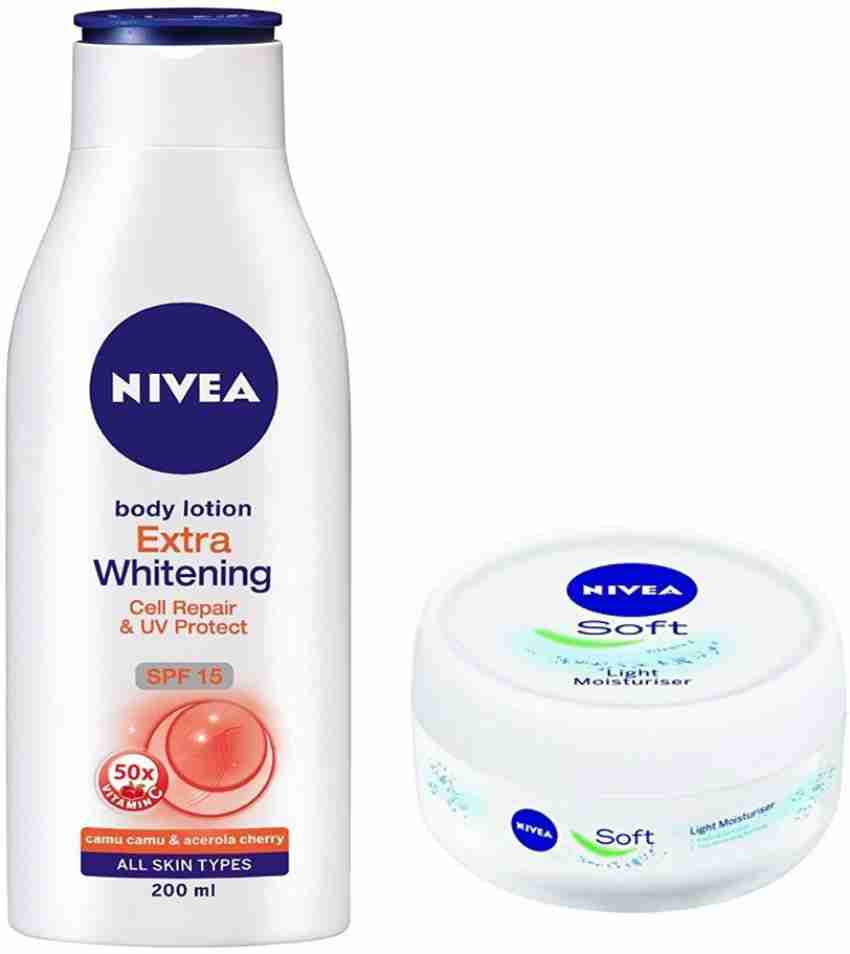 NIVEA EXTRA WHITENING CELL REPAIR UV PROTECT SPF 15 BODY LOTION