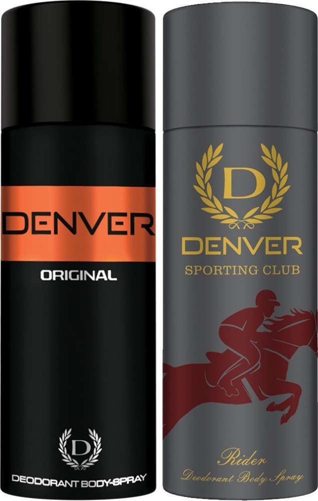 DENVER Original and Rider Combo Deodorant Spray For Men