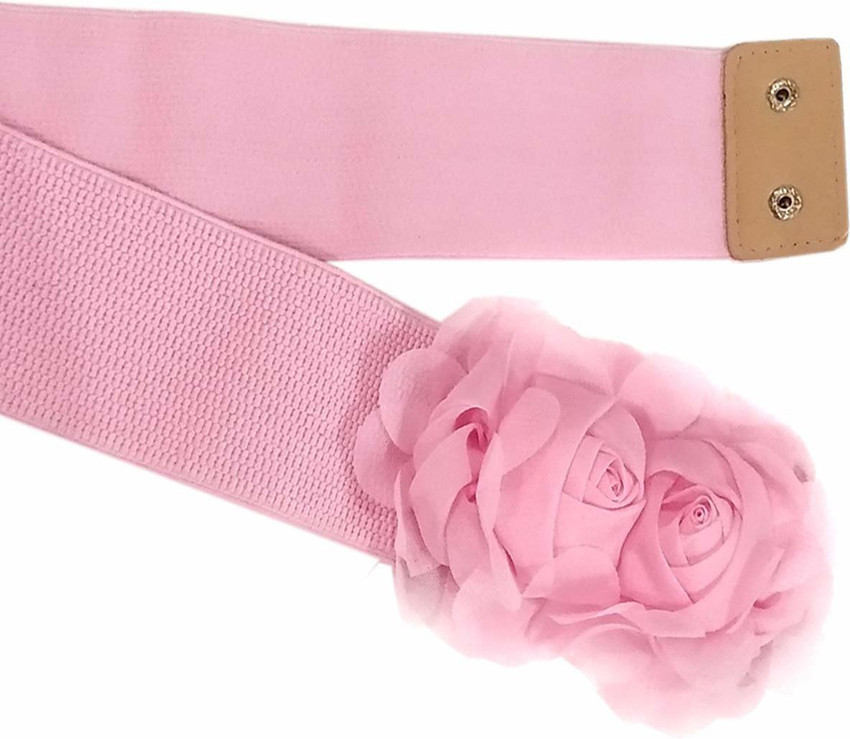 Pink fabric belt online