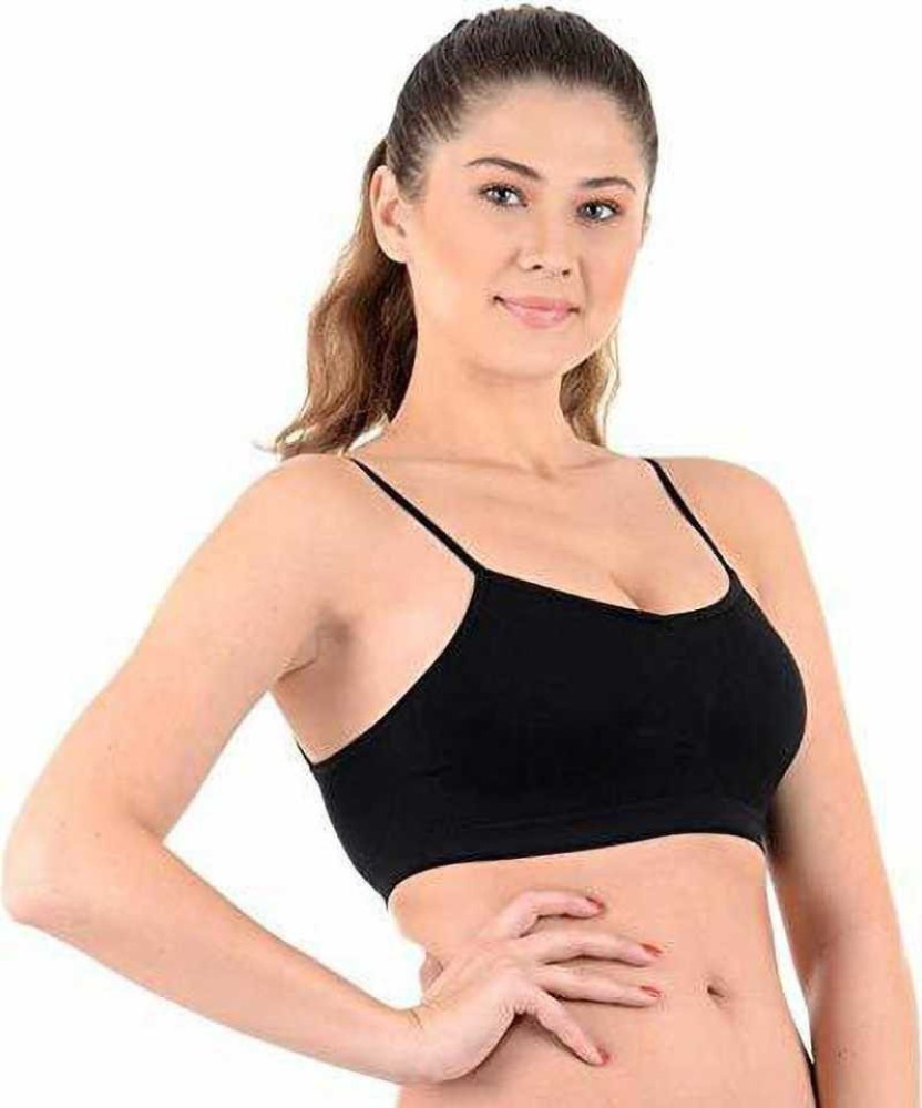 MOZUKE Thin Lace Air Bra, Sports Bra, Stretchable Non-Padded and