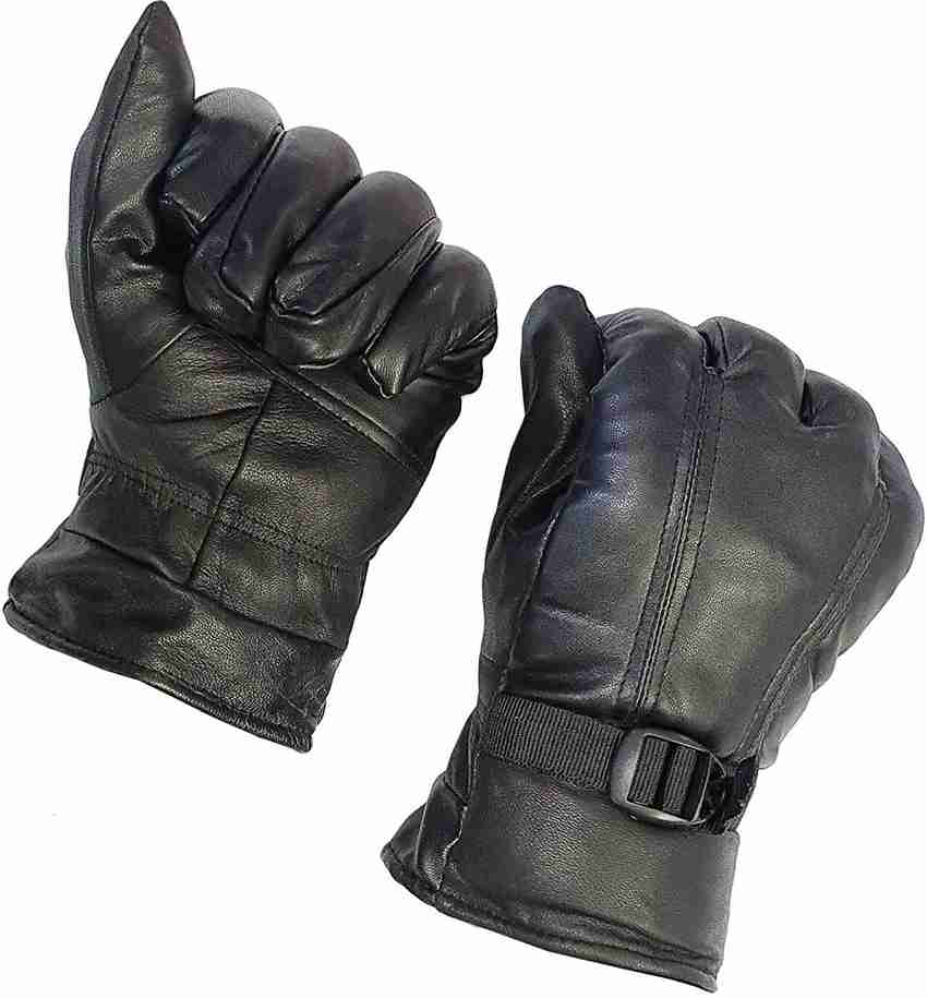 Leather winter gloves deals