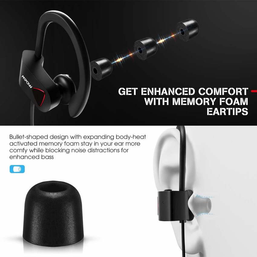 Mpow D8 Bluetooth Headsets for Running Exercising Workout
