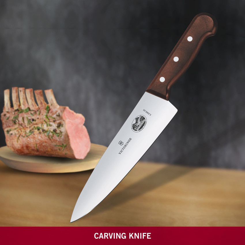 Victorinox 1 Pc Stainless Steel Knife Rosewood Carving Knife