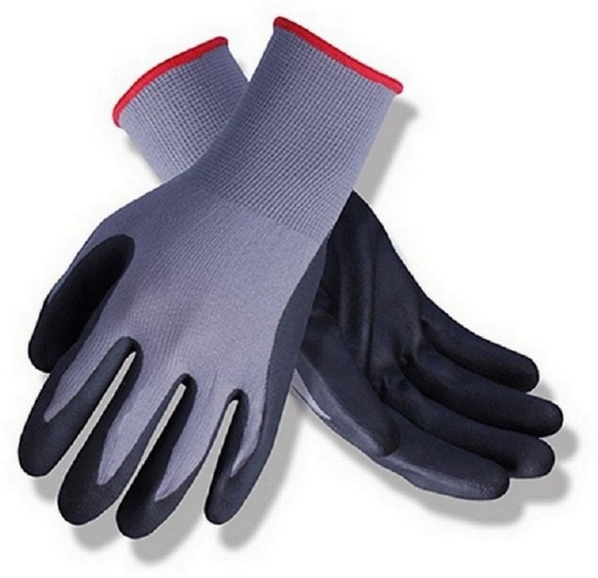 RBGIIT Cut Restitance Cheamical Water Heat Electric Shoot Proof Non Cutting  Rubber Safety Gloves In Contruction Steel Wooden Labour Motor Bike Reparing  Packing Worker Safety Hand Gloves AS319 Nylon Safety Gloves Price