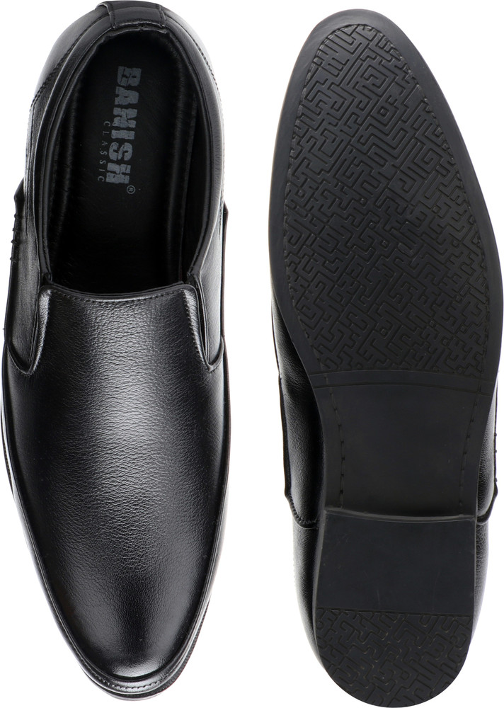 Banish Men s Genuine Leather Extra Light Formal Shoes Slip On For