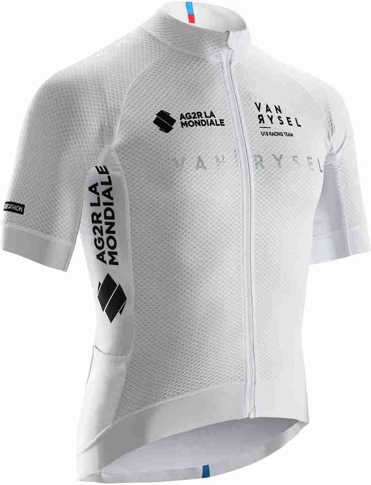 Decathlon VAN RYSEL Solid Men High Neck White T Shirt Buy