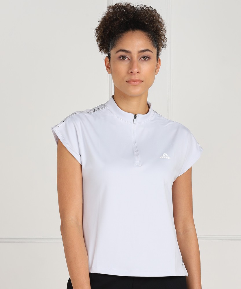 Adidas high collar t shirt best sale