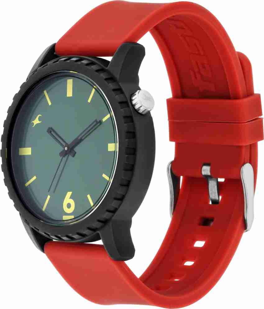 Fastrack rubber outlet strap watches