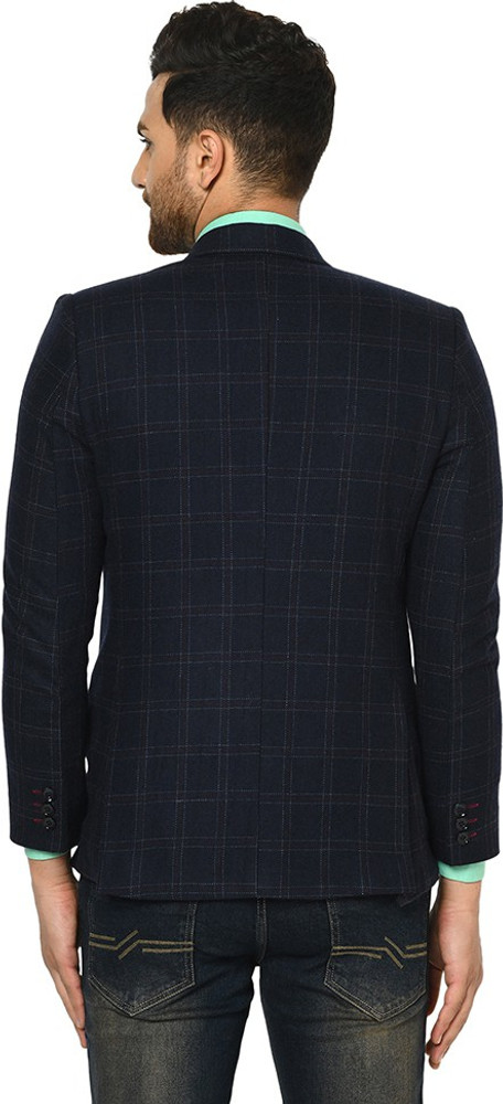 DUKE Checkered Single Breasted Casual Men Blazer