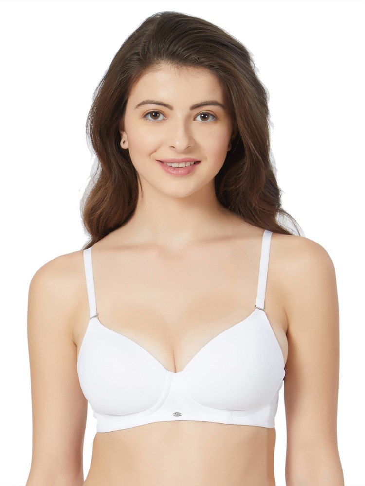 SOIE Semi covered padded non-wired bra Women T-Shirt Lightly Padded Bra -  Buy SOIE Semi covered padded non-wired bra Women T-Shirt Lightly Padded Bra  Online at Best Prices in India