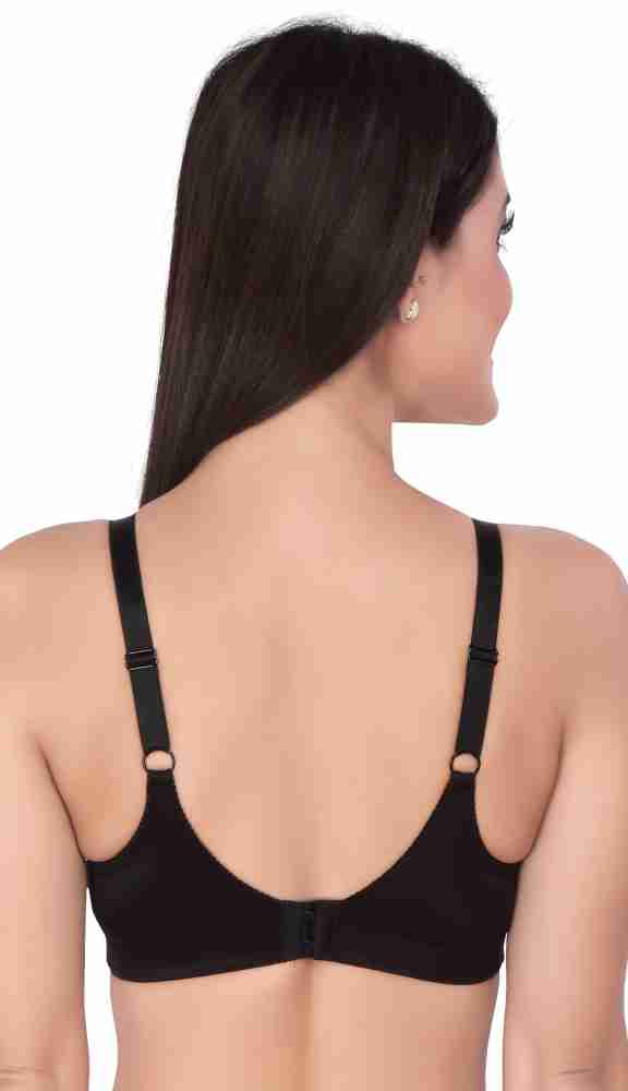 SOIE by Soie Women's Full Coverage M frame Non-Padded Non-Wired Seamed bra  Women Bralette Non Padded Bra - Buy Black SOIE by Soie Women's Full  Coverage M frame Non-Padded Non-Wired Seamed bra