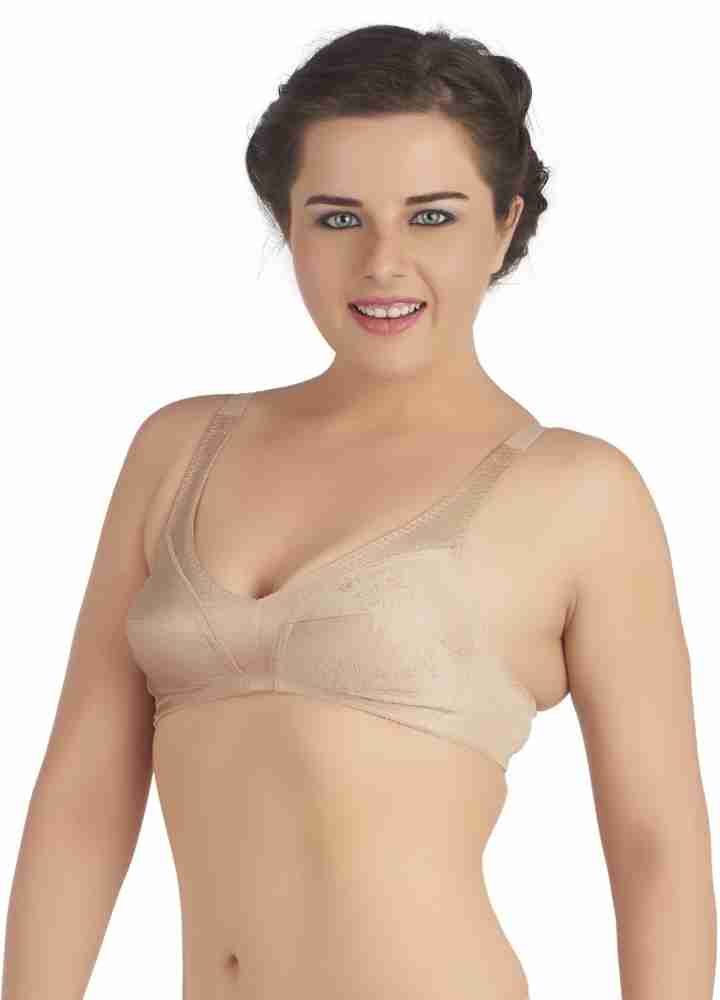 Buy Soie Single Layered Non Wired Full Coverage Bra - Sheer Taupe