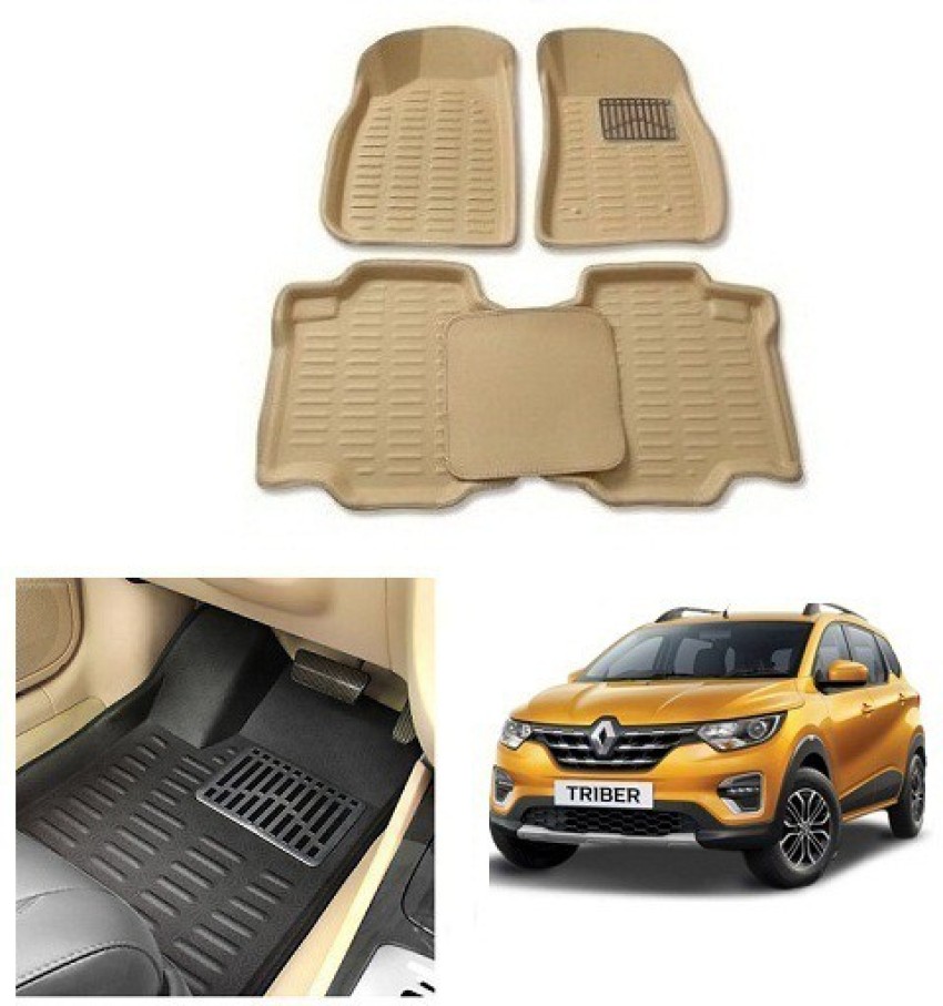 Cream shop car mats