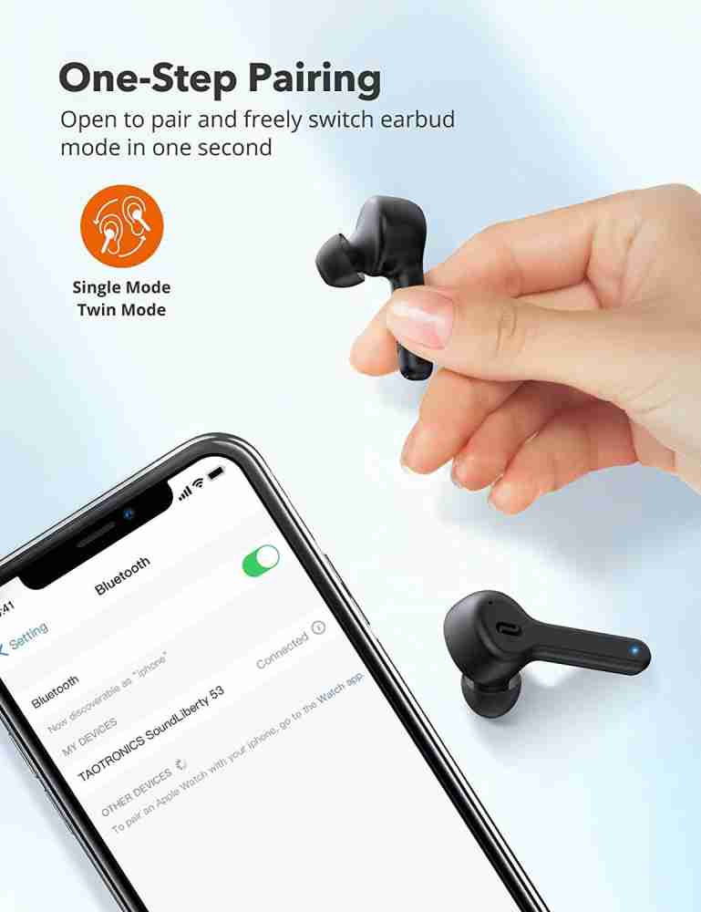 Connecting taotronics bluetooth discount headphones