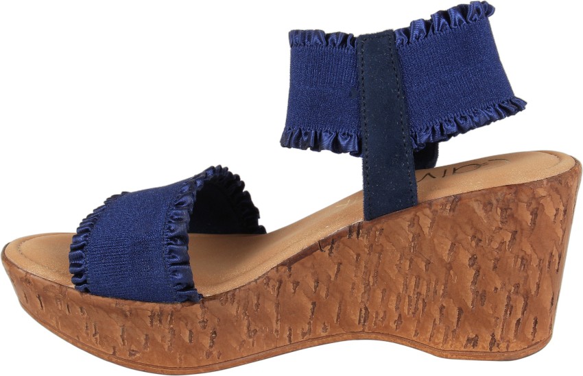 Catwalk deals blue wedges