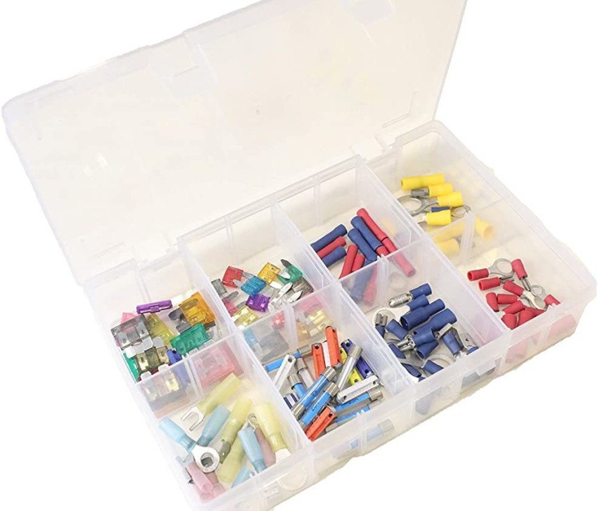 Multipurpose Plastic Storage Box with 8 Removable Dividers – EZILYF