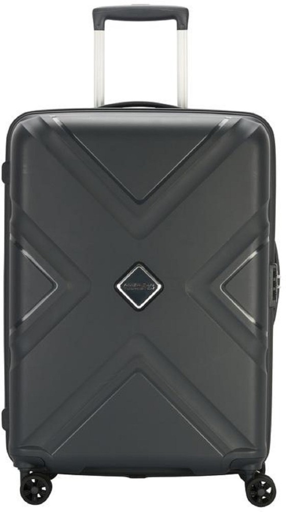 AMERICAN TOURISTER Kross polypropylene Larg trolley bag Dark Slate 79 Cm  Check-in Suitcase - 31 inch Black - Price in India