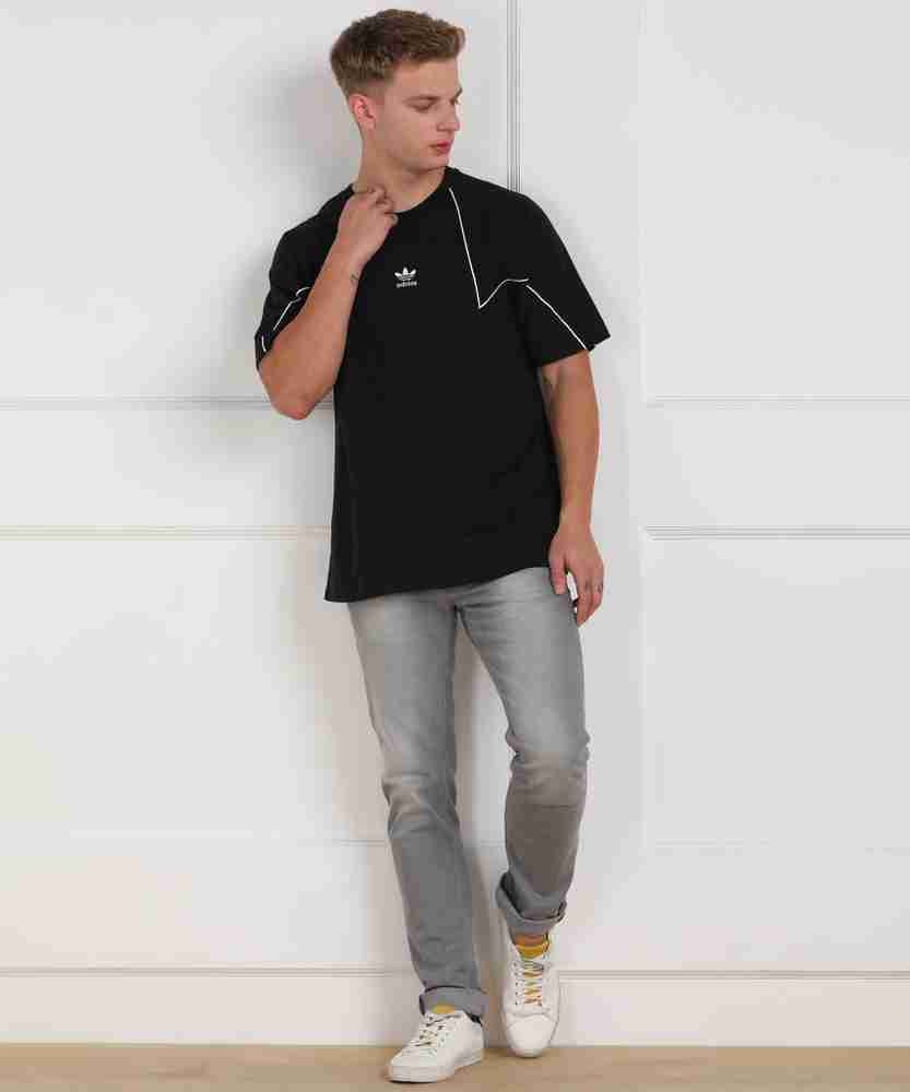 ADIDAS ORIGINALS Solid Men Round Neck Black T Shirt Buy ADIDAS ORIGINALS Solid Men Round Neck Black T Shirt Online at Best Prices in India Flipkart