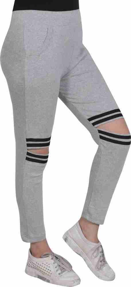 Knee cut outlet track pants