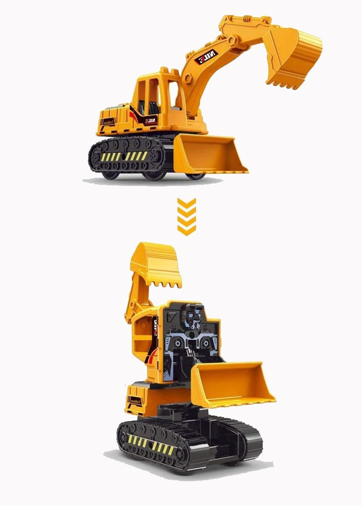 SEREBRUM 2 in One Transformer excavator bulldozer construction